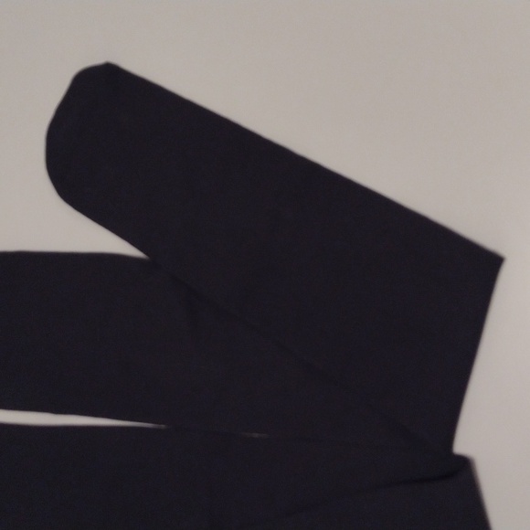 NEW Set of Two Thick Opaque Dark Charcoal Gray Footed Tights Size Small - Picture 9 of 13
